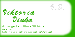 viktoria dinka business card