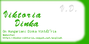 viktoria dinka business card